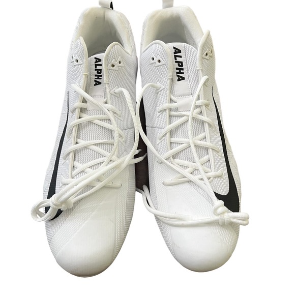 Nike Alpha Menace Low Pro Men's Football Cleats White Size 18 - Picture 1 of 16